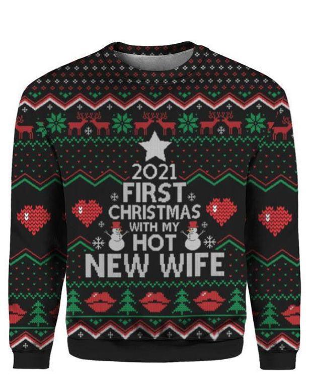 First Christmas With My New Wife Ugly Christmas Sweater