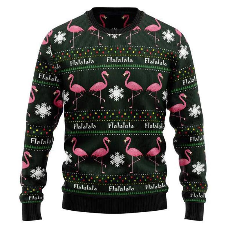 Flamingo Flalala Ugly Christmas Sweater