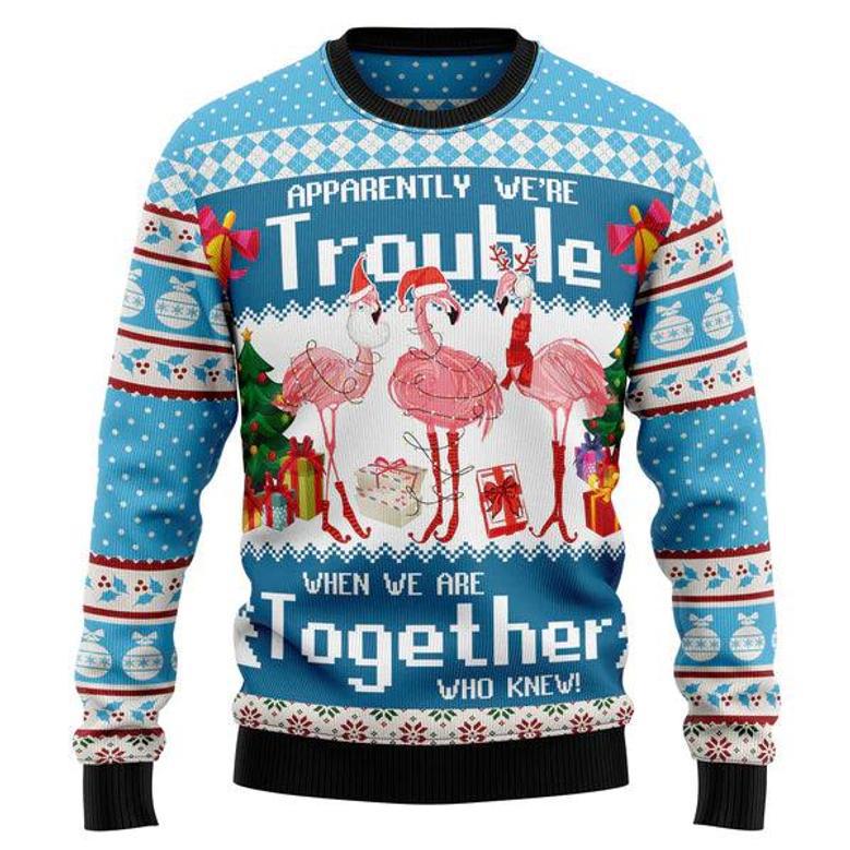 Flamingo Together Ugly Christmas Sweater