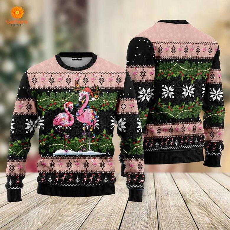 Flamingo Ugly Christmas Sweater For Men & Women