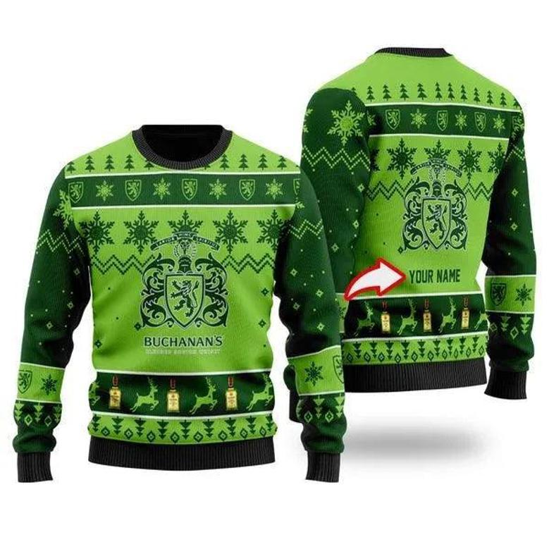 Funny Buchanan’S Whisky Custom Ugly Christmas Sweater, Jumpers