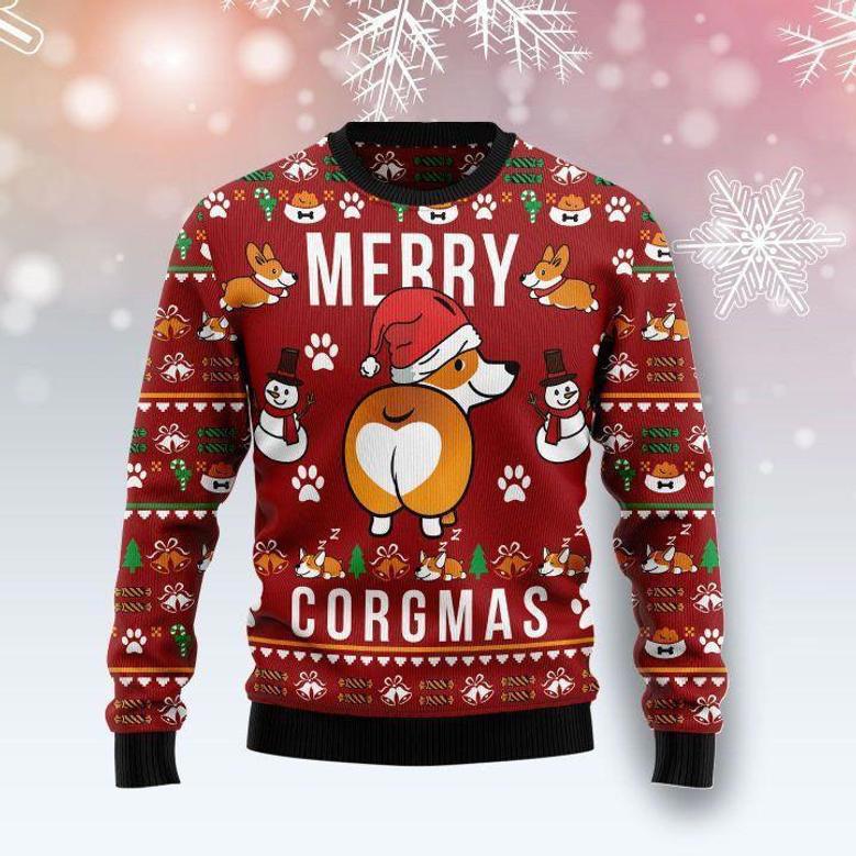 Funny Corgi Dog Ugly Christmas Sweater