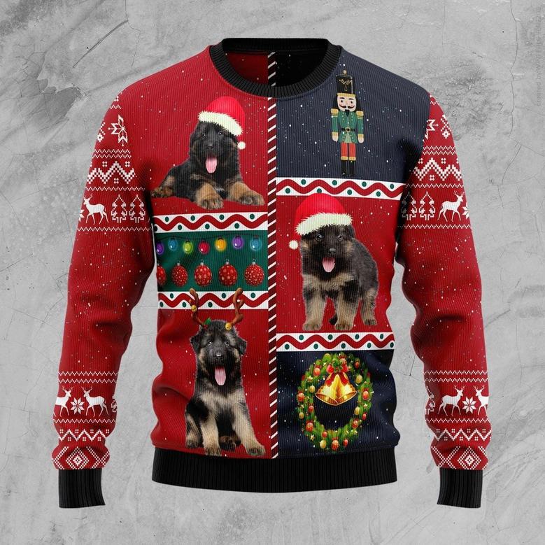 German Shepherd Vintage Ugly Christmas Sweater