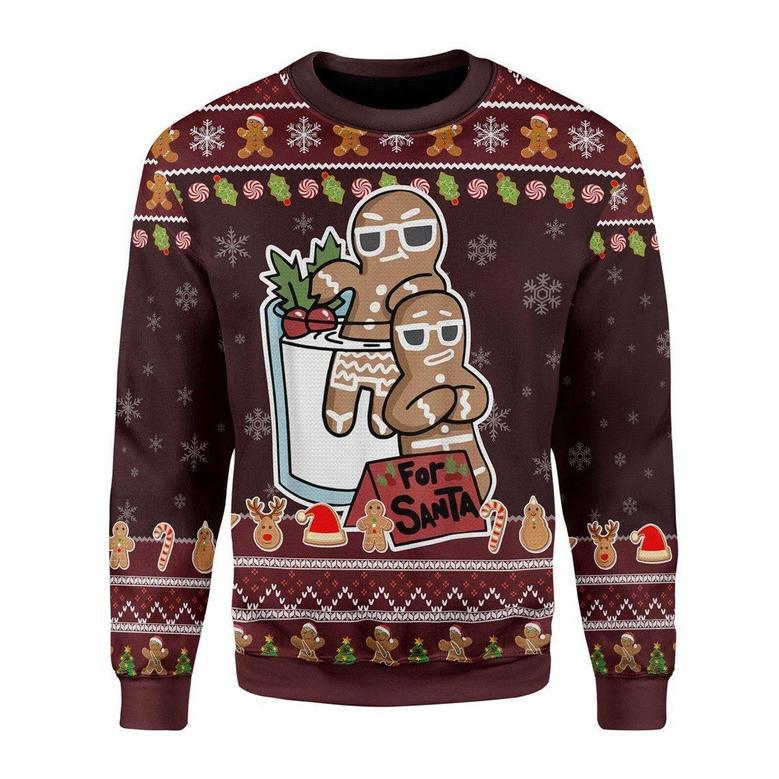 Gingerbread For Santa Ugly Christmas Sweater