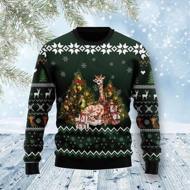 Giraffe Holiday Ugly Christmas Sweater