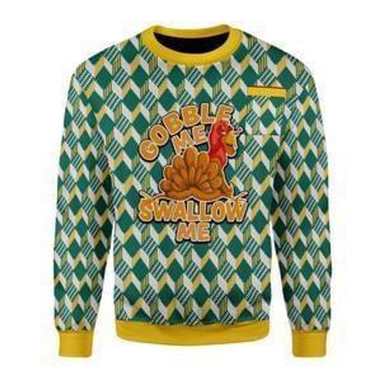 Gobble Me Swallow Me Ugly Christmas Sweater