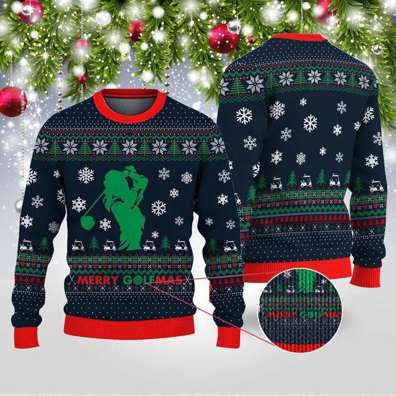 Golfer Mery GolfMas Ugly Sweater For Men Women Holiday Sweater