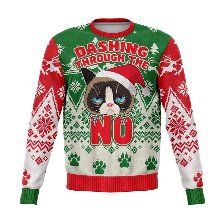 Grumpy Cat Funny Ugly Christmas Sweater