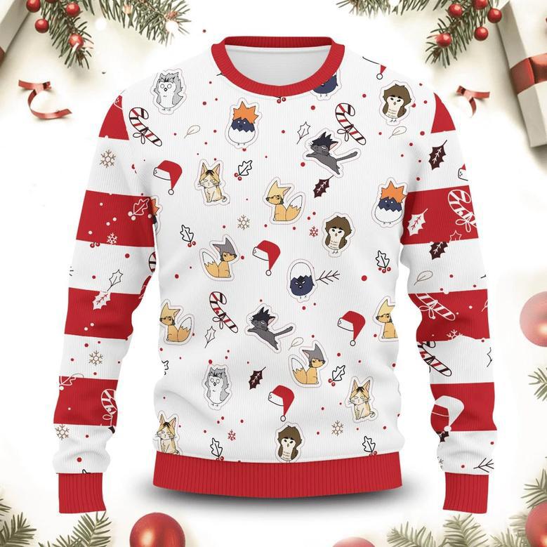 Haikyuu Chibi Animals Ugly Christmas Sweater