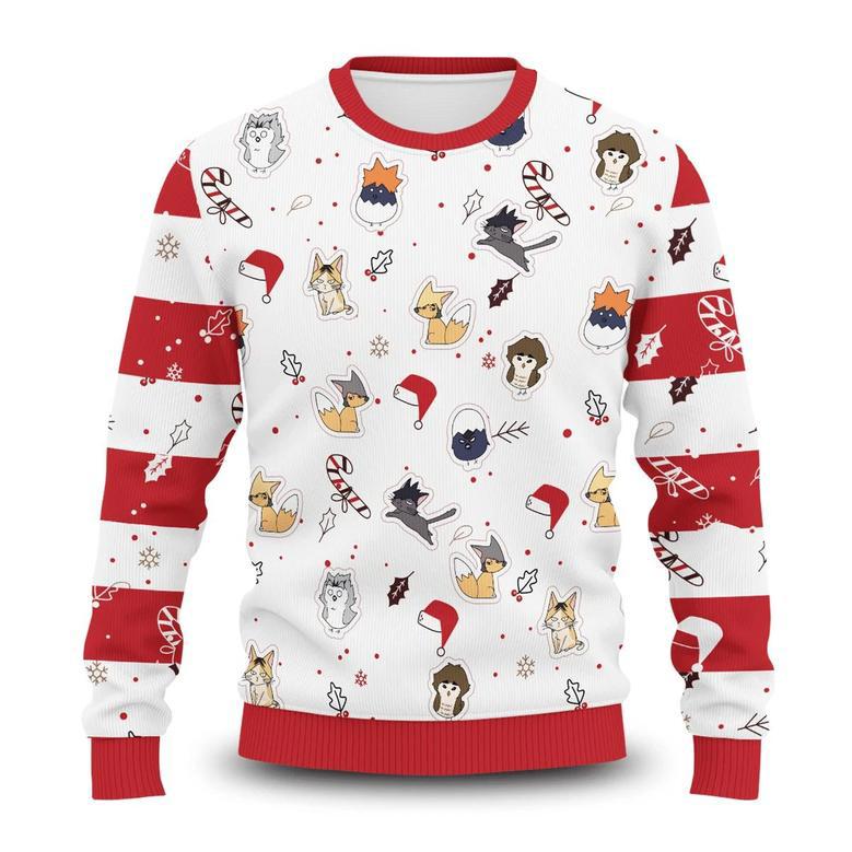 Haikyuu Chibi Animals Ugly Christmas Sweater