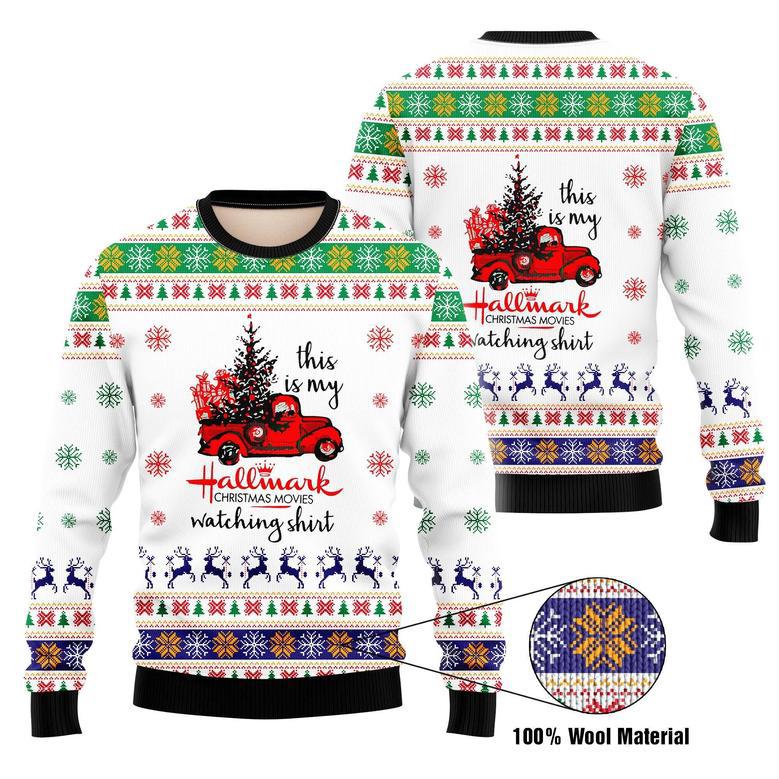 Hallmark Christmas Movies Printed Ugly Christmas Sweater