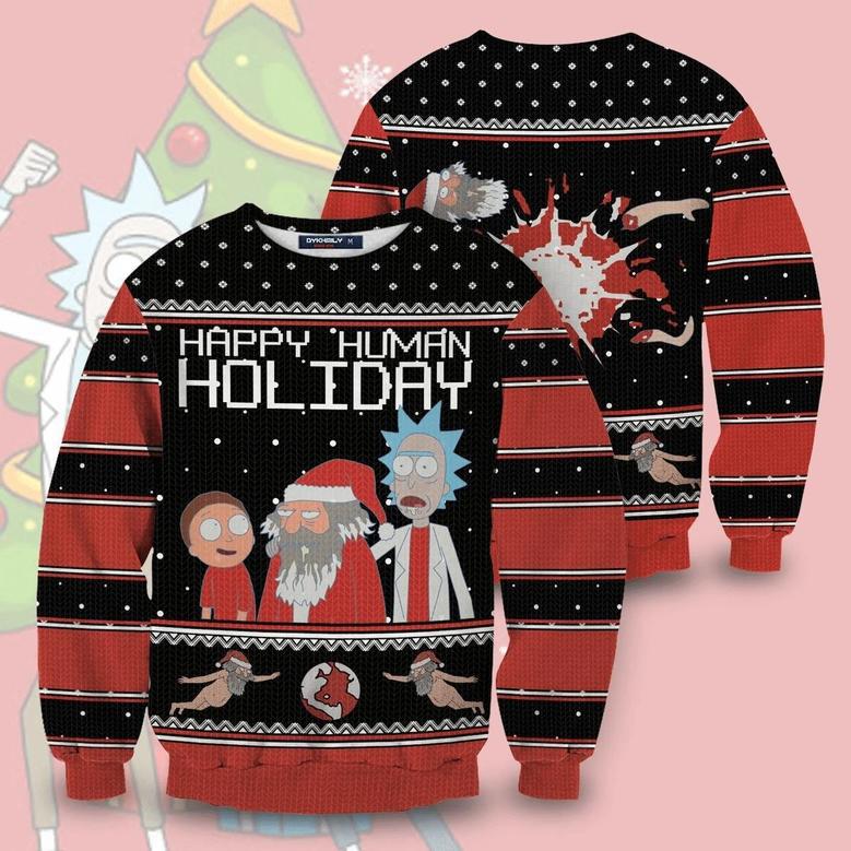 Happy Human Holiday Ugly Christmas Sweater