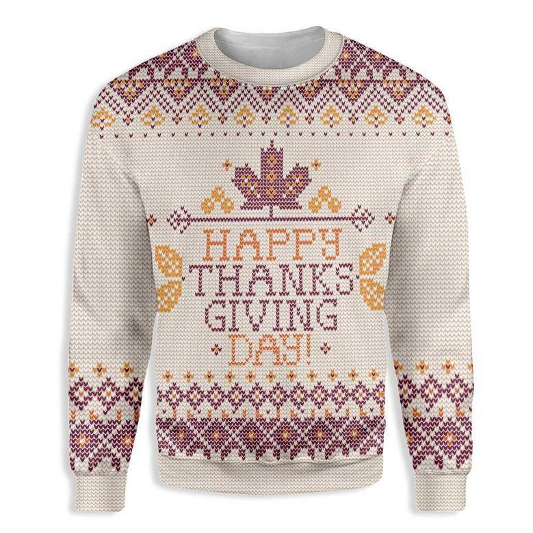 Happy Thanksgiving Ugly Christmas Sweater