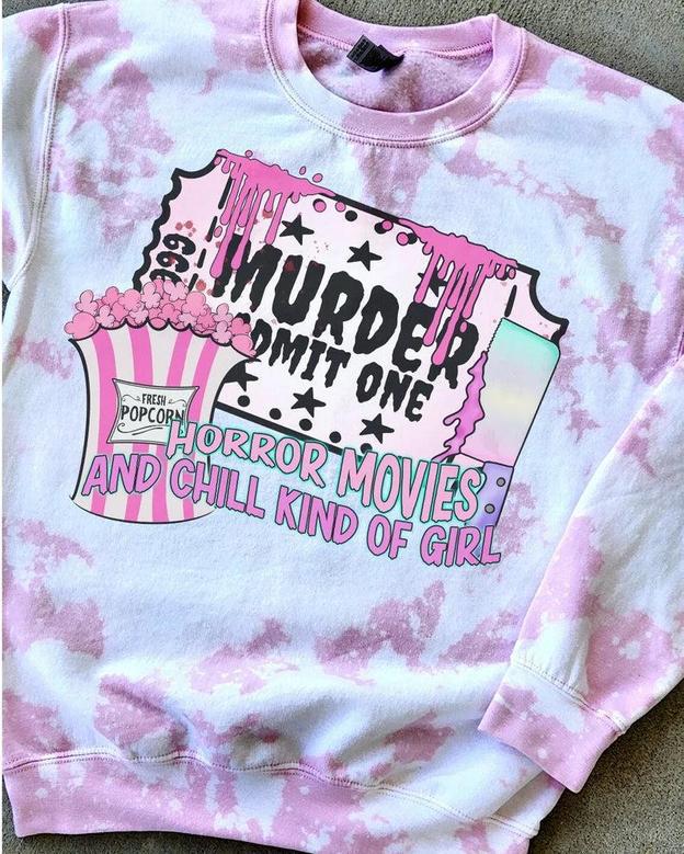 Horror Movies and Chill Kind of Girl Halloween Sweater