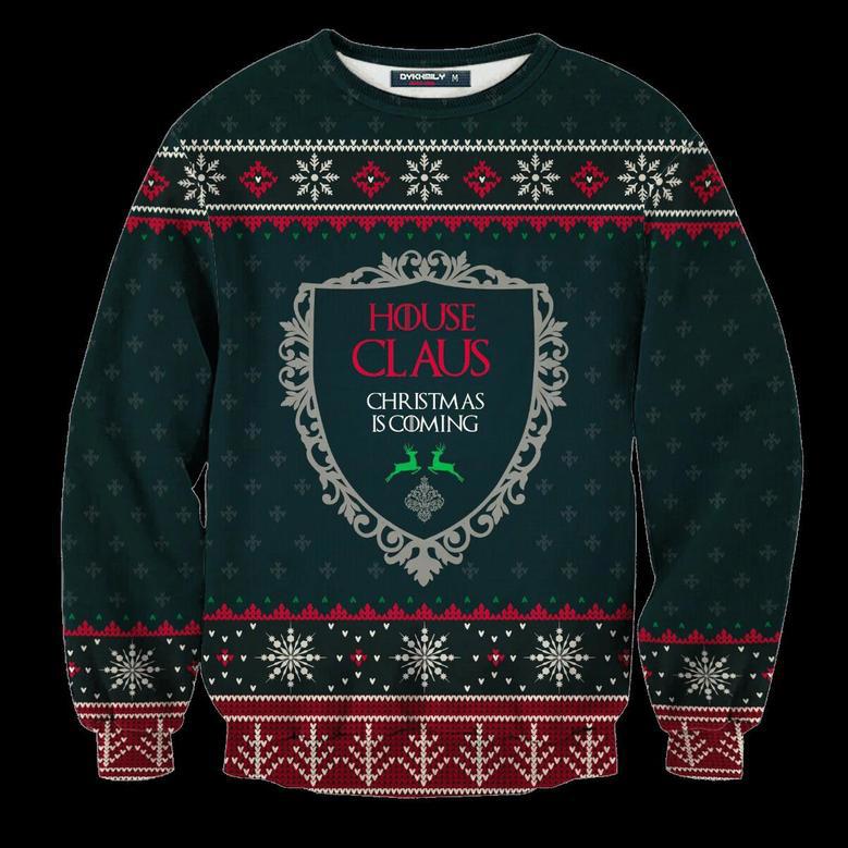 House Claus Ugly Christmas Sweater