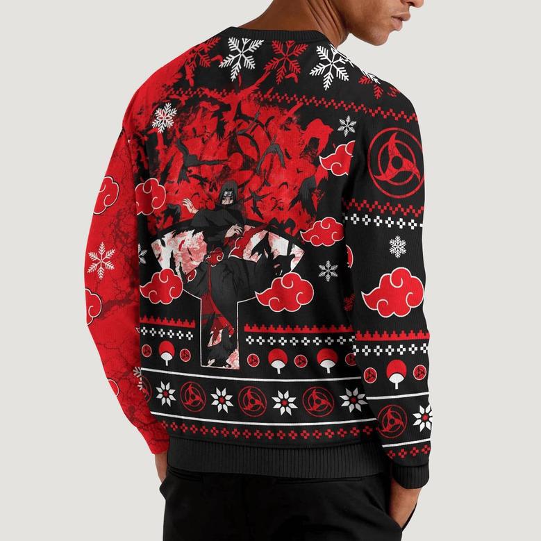 Itachi Summoning Crow Ugly Christmas Sweater