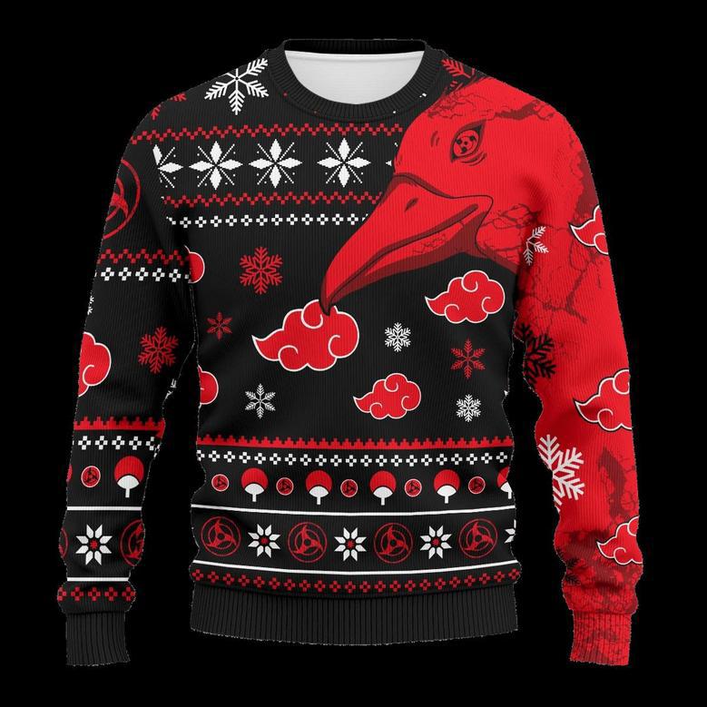 Itachi Summoning Crow Ugly Christmas Sweater