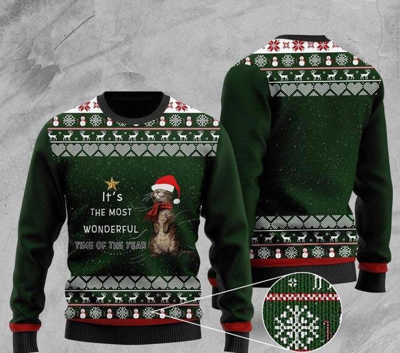 Its The Most Wonderful Time Of The Year Otter Ugly Christmas Sweater For Men & Women