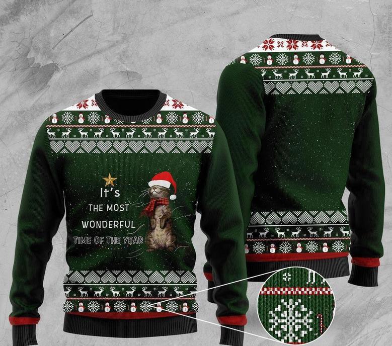 Its The Most Wonderful Time Of The Year Otter Ugly Christmas Sweater