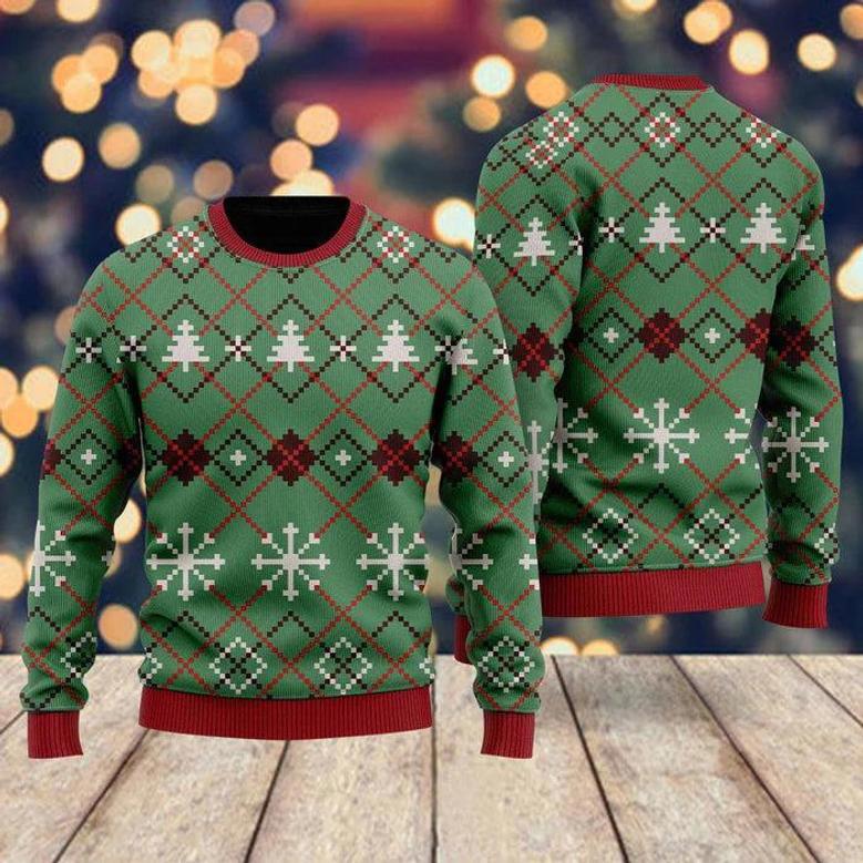 Just Wait Until Christmas Time Pattern Ugly Christmas Sweater For Men & Women