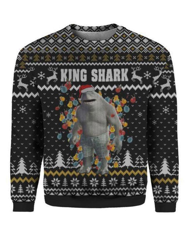 King Shark Ugly Christmas Sweater