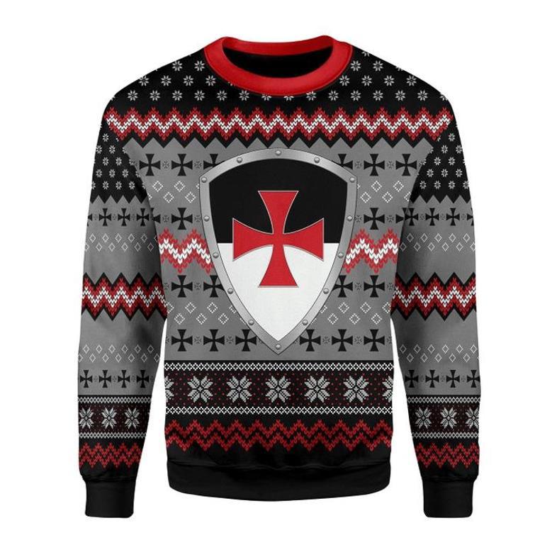 Knight Templar Ugly Christmas Sweater