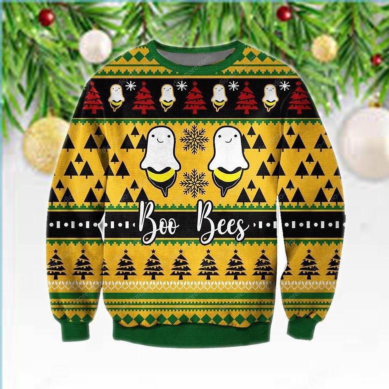 Knitting Pattern Boo Bees Ugly Christmas Sweater