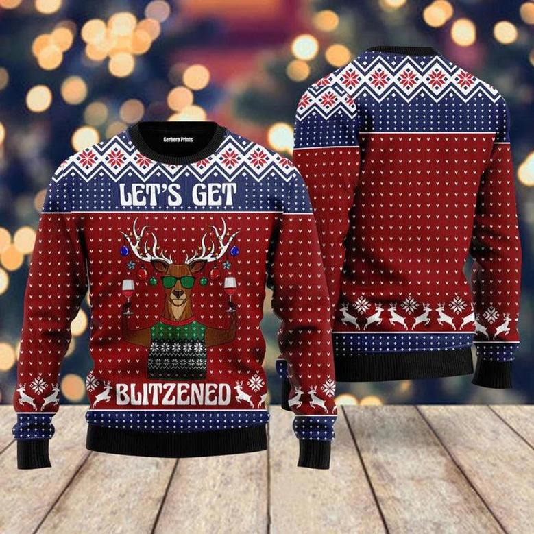 Let’s Get Slouchy Ugly Christmas Sweater For Men & Women