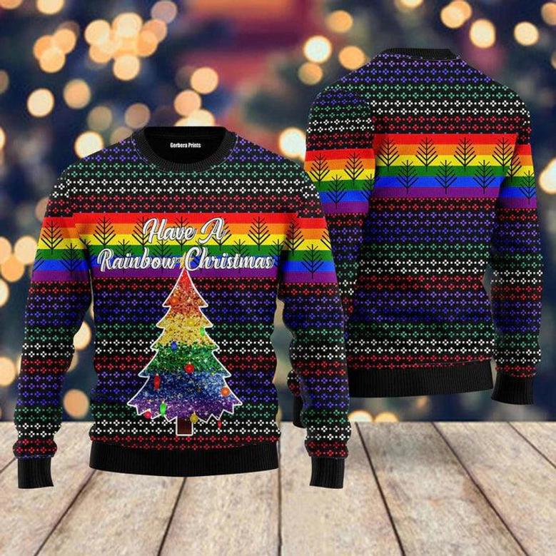 LGBT Rainbow Ugly Christmas Sweater For Men & Women