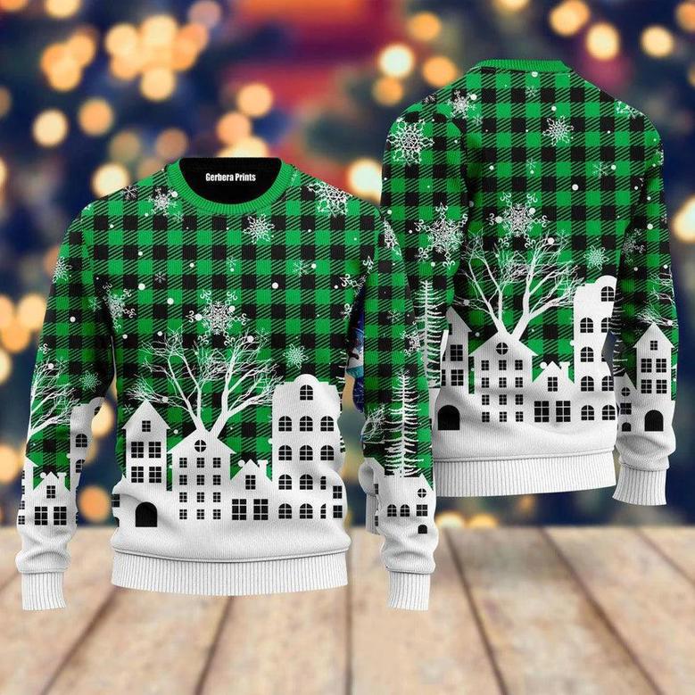 Light Up Christmas Tonight Pattern Ugly Christmas Sweater For Men & Women