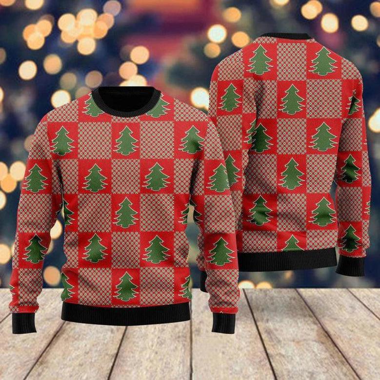 Light Up Christmas Tree Ugly Christmas Sweater For Men & Women