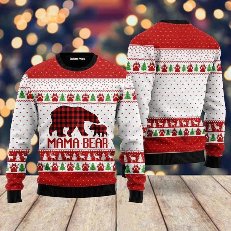 Mama Bear Ugly Christmas Sweater For Men & Women