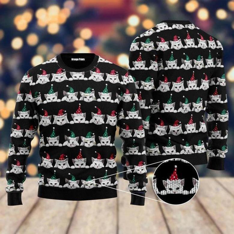 Merry Catmas Ugly Christmas Sweater For Men & Women