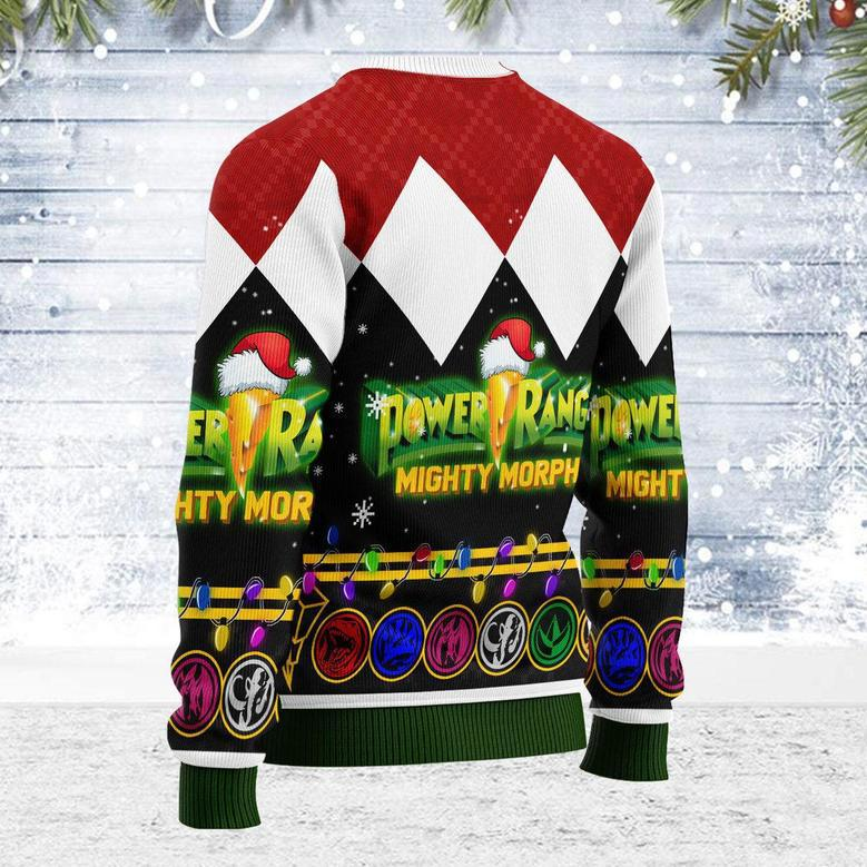 Merry Christmas HoHo Power Rangers MM Unisex Wool Sweater