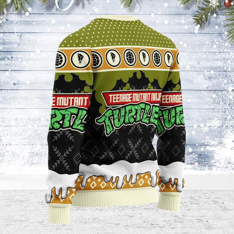 Merry Christmas Mighty Morphin Turtles Unisex Wool Sweater