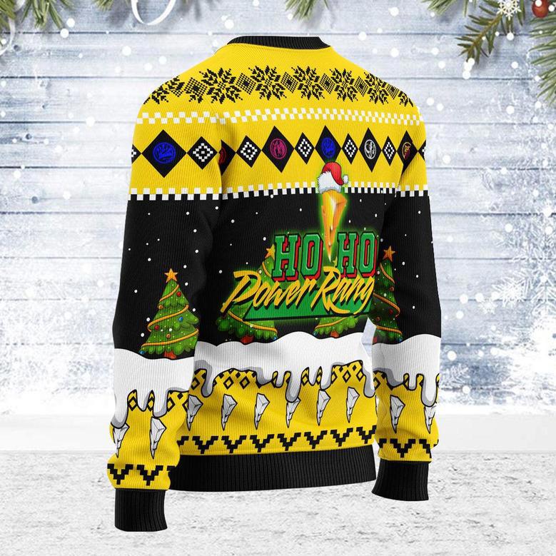 Merry Christmas Yellow Hoho Ranger Unisex Wool Sweater