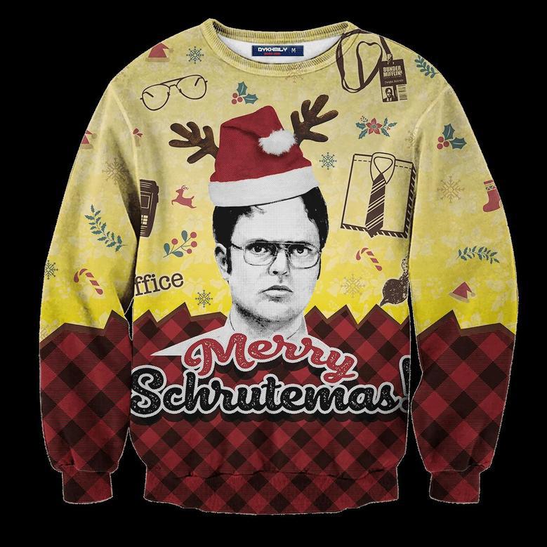 Merry Schrutemas Ugly Christmas Sweater