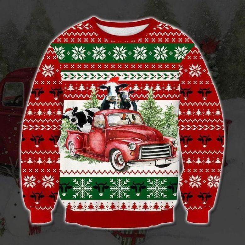 Moey Christmas Cows Ugly Christmas Sweater