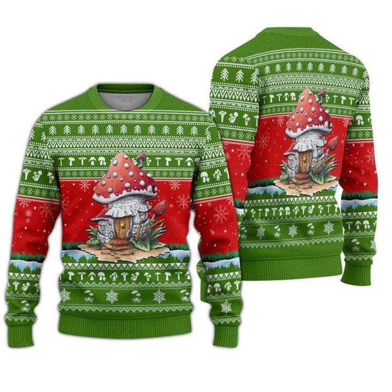 Mushroom Lover Ugly Christmas Sweater For Men & Women