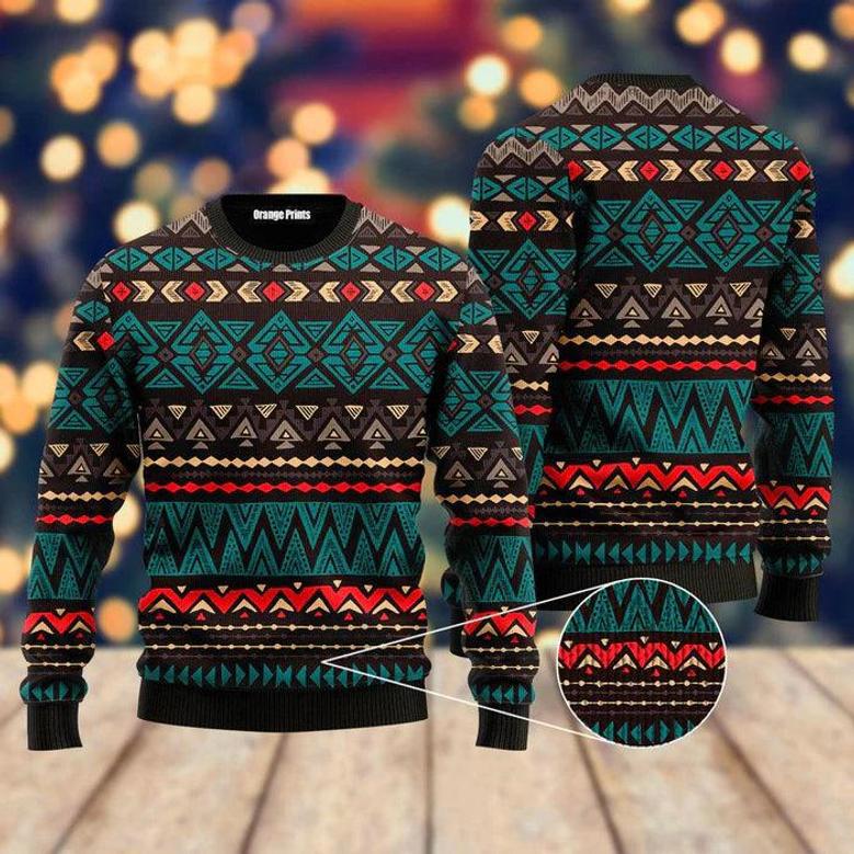 Native Aztec Navajo Ugly Christmas Sweater For Men & Women