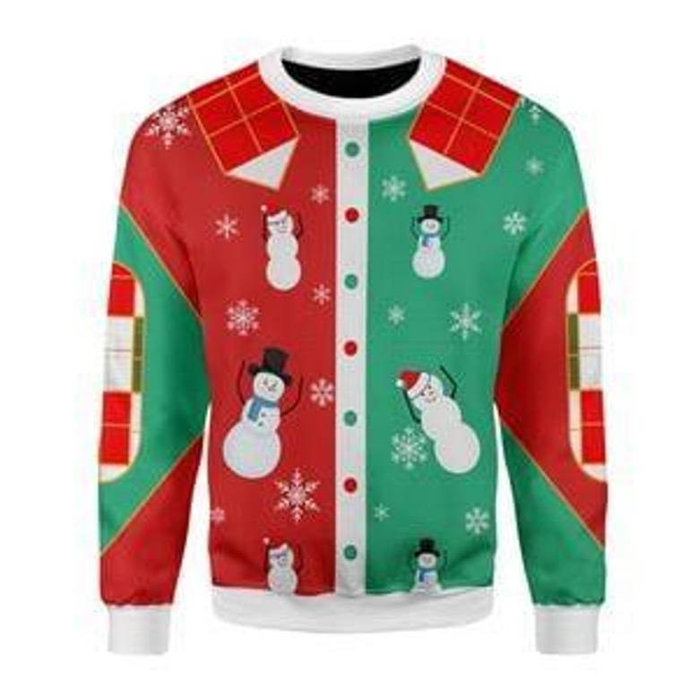 Nells Snowmen Ugly Christmas Sweater