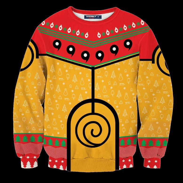 Nine Tails Christmas Chakra Ugly Christmas Sweater