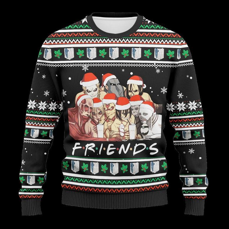 Nine Titans Friends Ugly Christmas Sweater