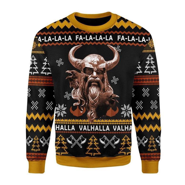 Odin Valhalla Ugly Christmas Sweater