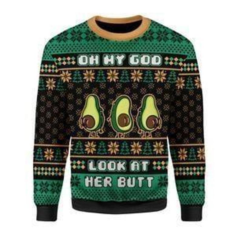 Oh My God Look At Her Ugly Christmas Sweater