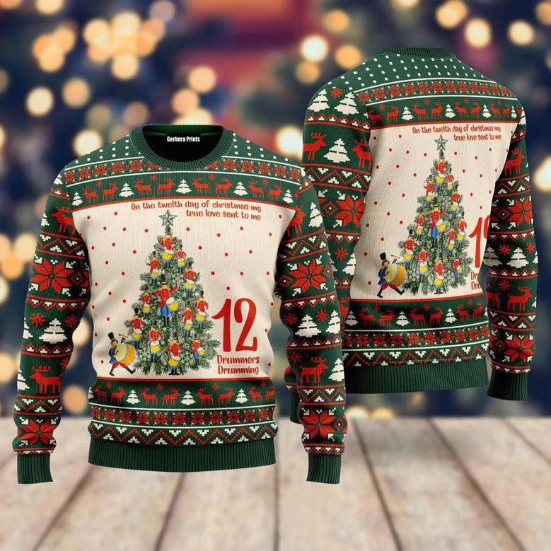 On The Twelth Day Of Christmas Ugly Christmas Sweater For Men & Women