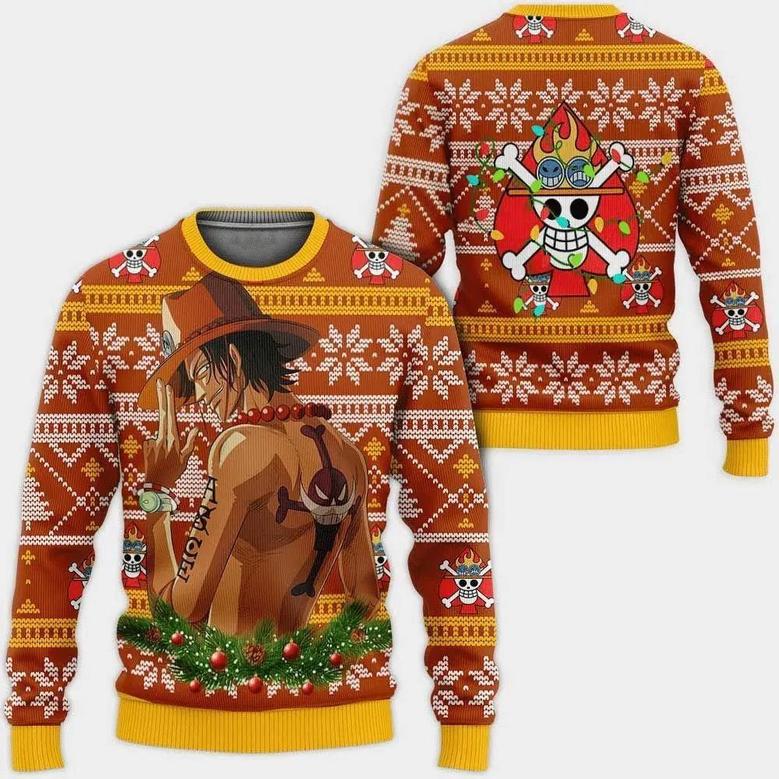 One Piece Anime Chibi Nami Custom Ugly Christmas Sweater, Jumpers