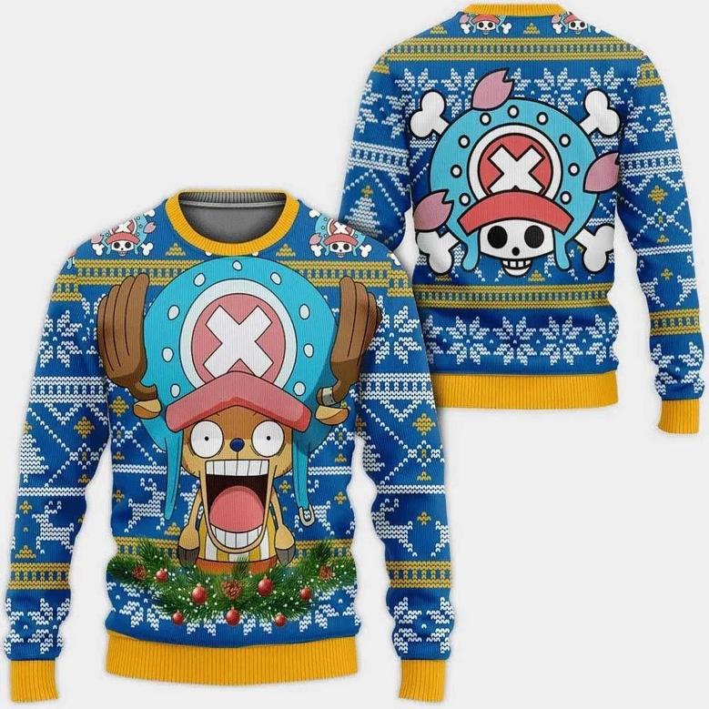 One Piece Anime Young Tony Tony Chopper Custom Ugly Christmas Sweater, Jumpers