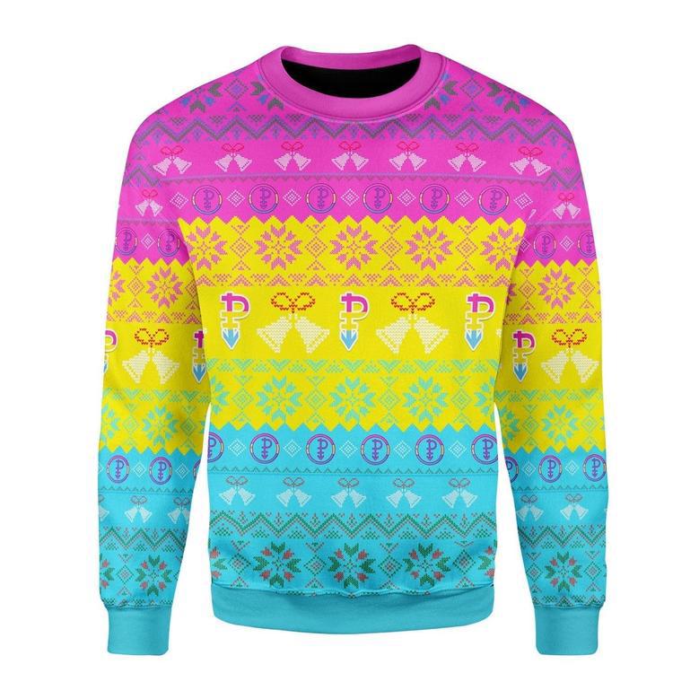 Pansexual Pride Flag Christmas Sweater