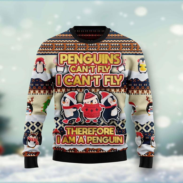 Penguin Cant Fly Ugly Christmas Sweater